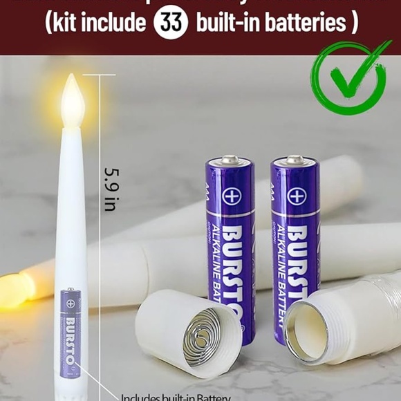 New 32 Pcs Floating Candles with Magic Wand - Picture 3 of 6